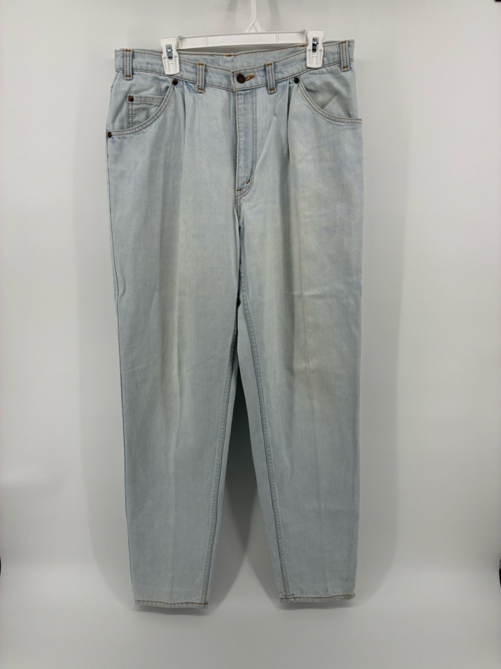 Levi's Light Blue Gray Men's Jeans w Pleats SIZE 36x34